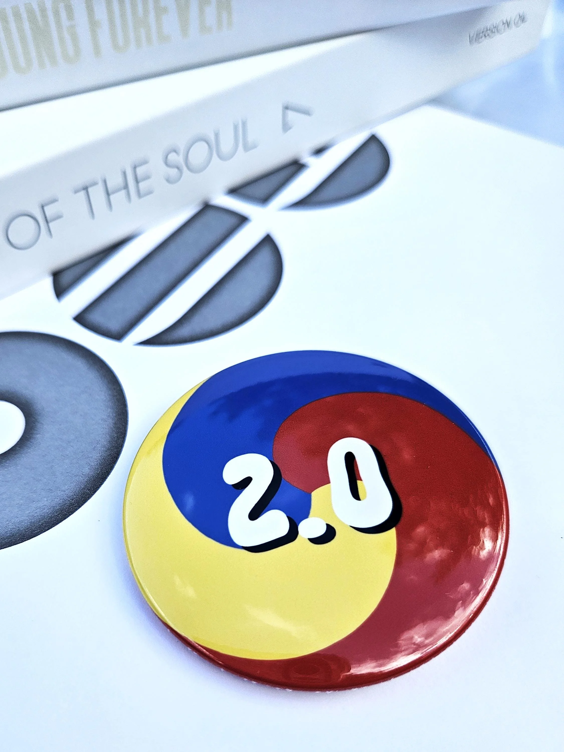 2.0 Taeguk Fan Button