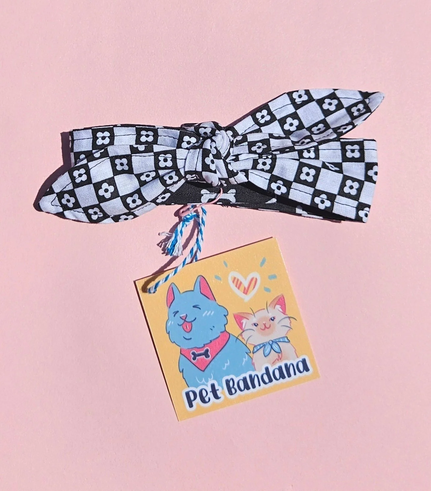 Flower and Bone Bow Bandana