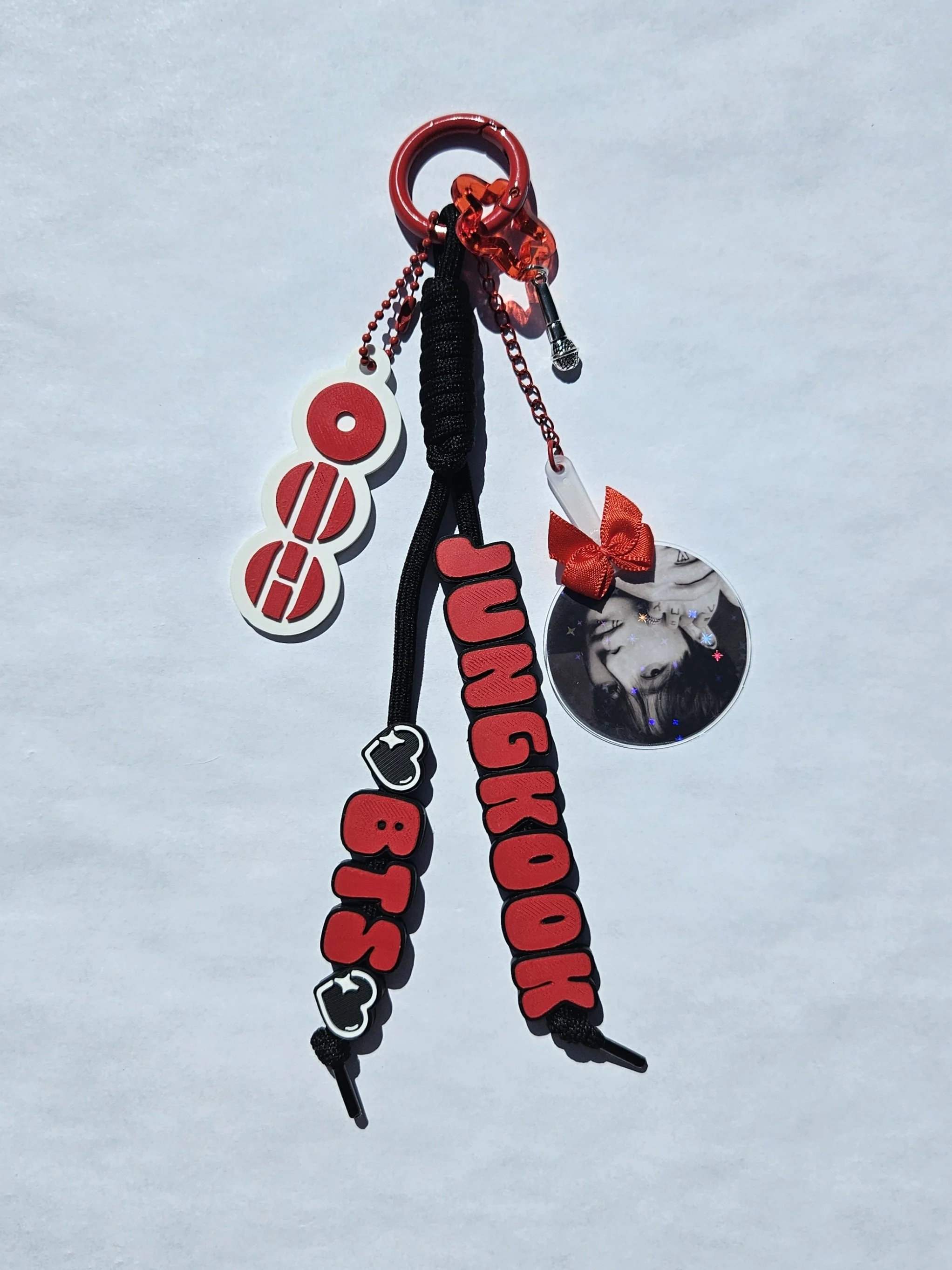 Red & Black Bias Keychain