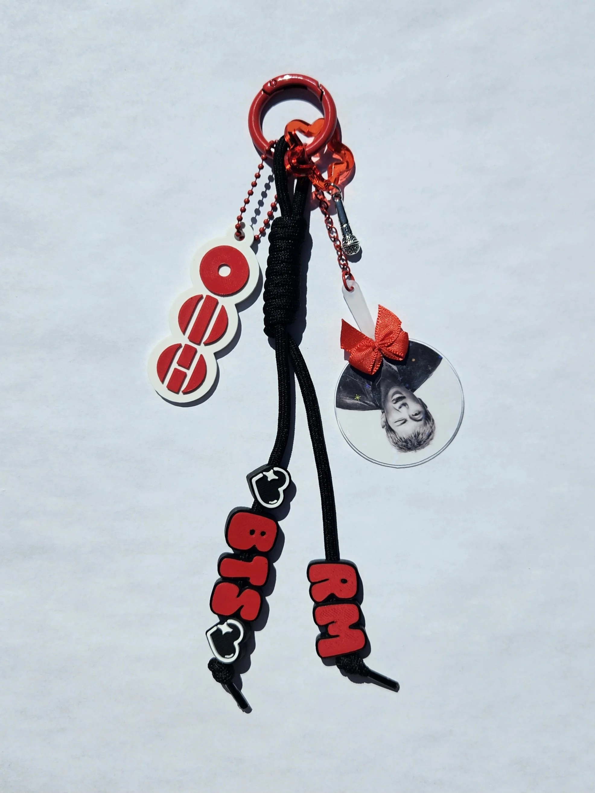 Red & Black Bias Keychain