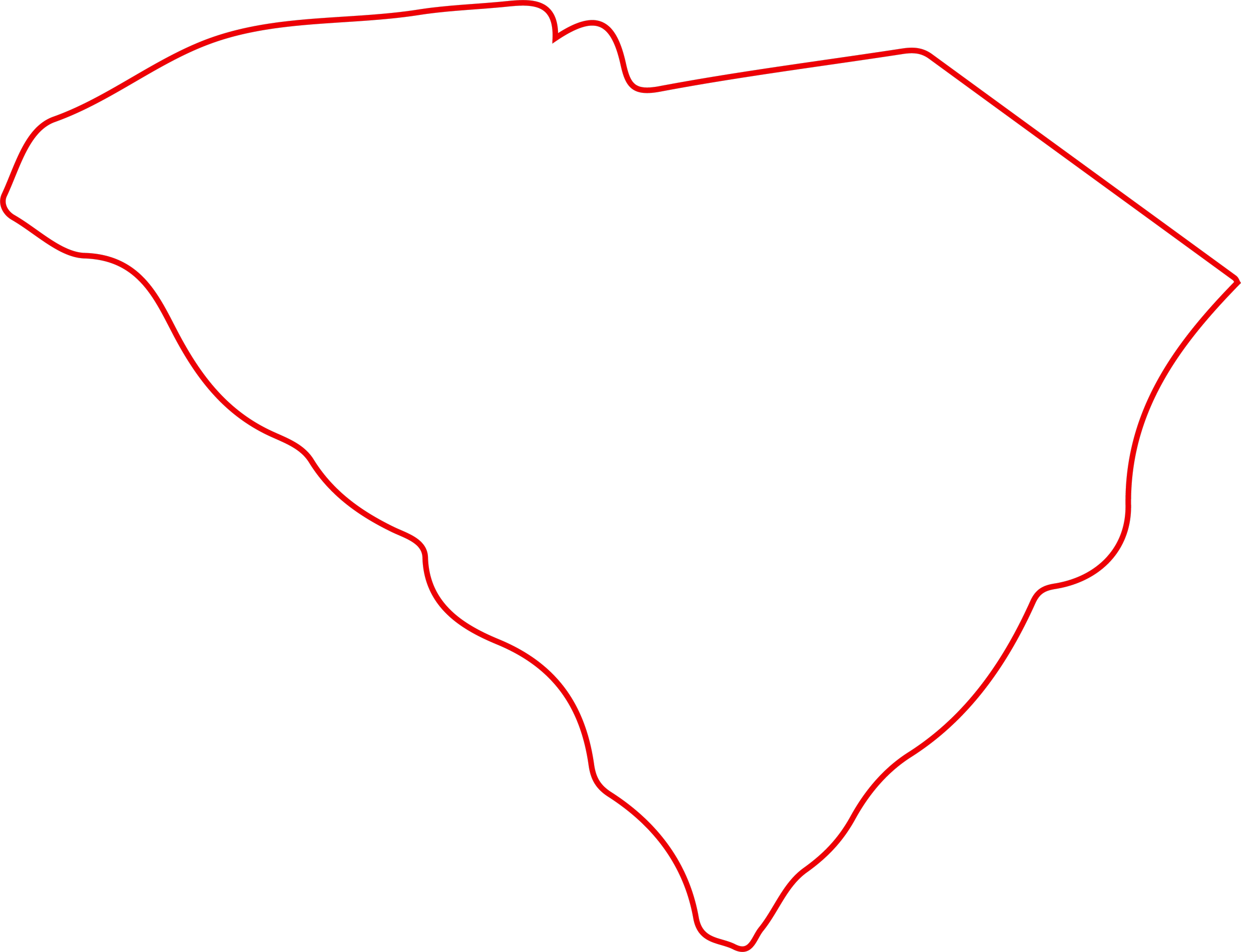 Outline map of the state of Alabama with red border.