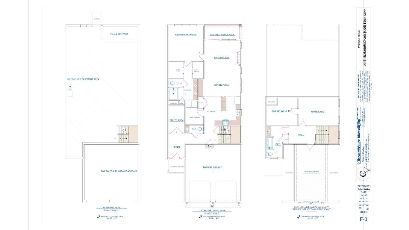 Sample Floor Plan of an End Unit with Optional Finished Bonus Space
