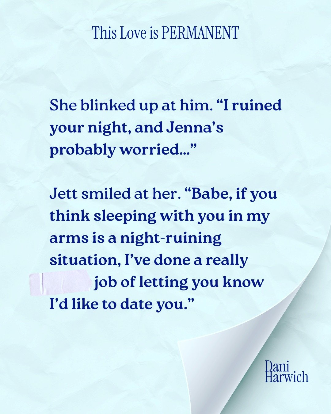 Communication is key 😂😘 I love a book boyfriend who isn't afraid to set the record straight. 

Excerpt from my spicy coastal romance novel, This Love is PERMANENT, available on KU! 

#indieauthor #spicyromance #bookboyfriend #kindleunlimitedromance