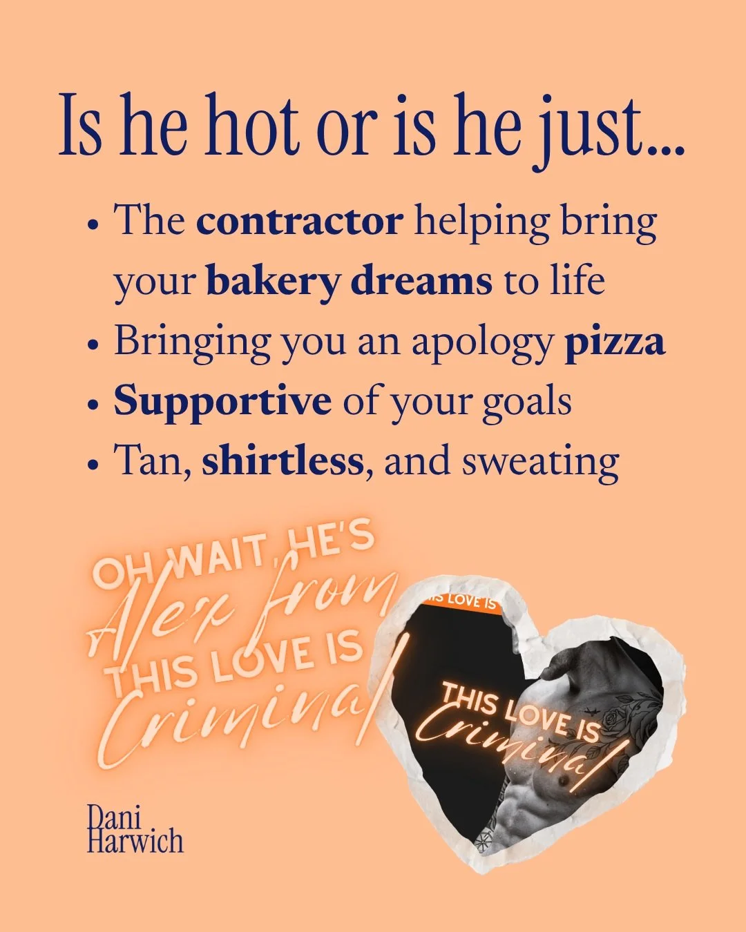 He's definitely hot 😂🔥

This Love is CRIMINAL, Book 2 of the This Love series and Alex and Jenna's story is available tomorrow, July 23rd on Kindle and KU! 

#bookish #bookaholic #indieauthor #romancebooks