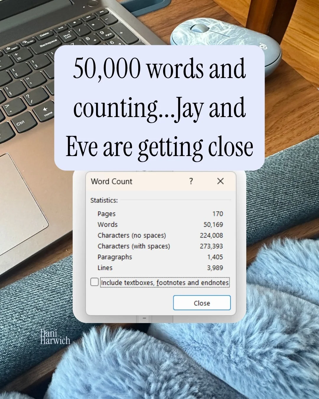 There's just something about seeing 50,000 words in the bottom left corner that I love ❤️

I don't want to say I've gotten to the "good part" because hopefully there are a lot of good parts. But let's be honest, when you're writing a slow b