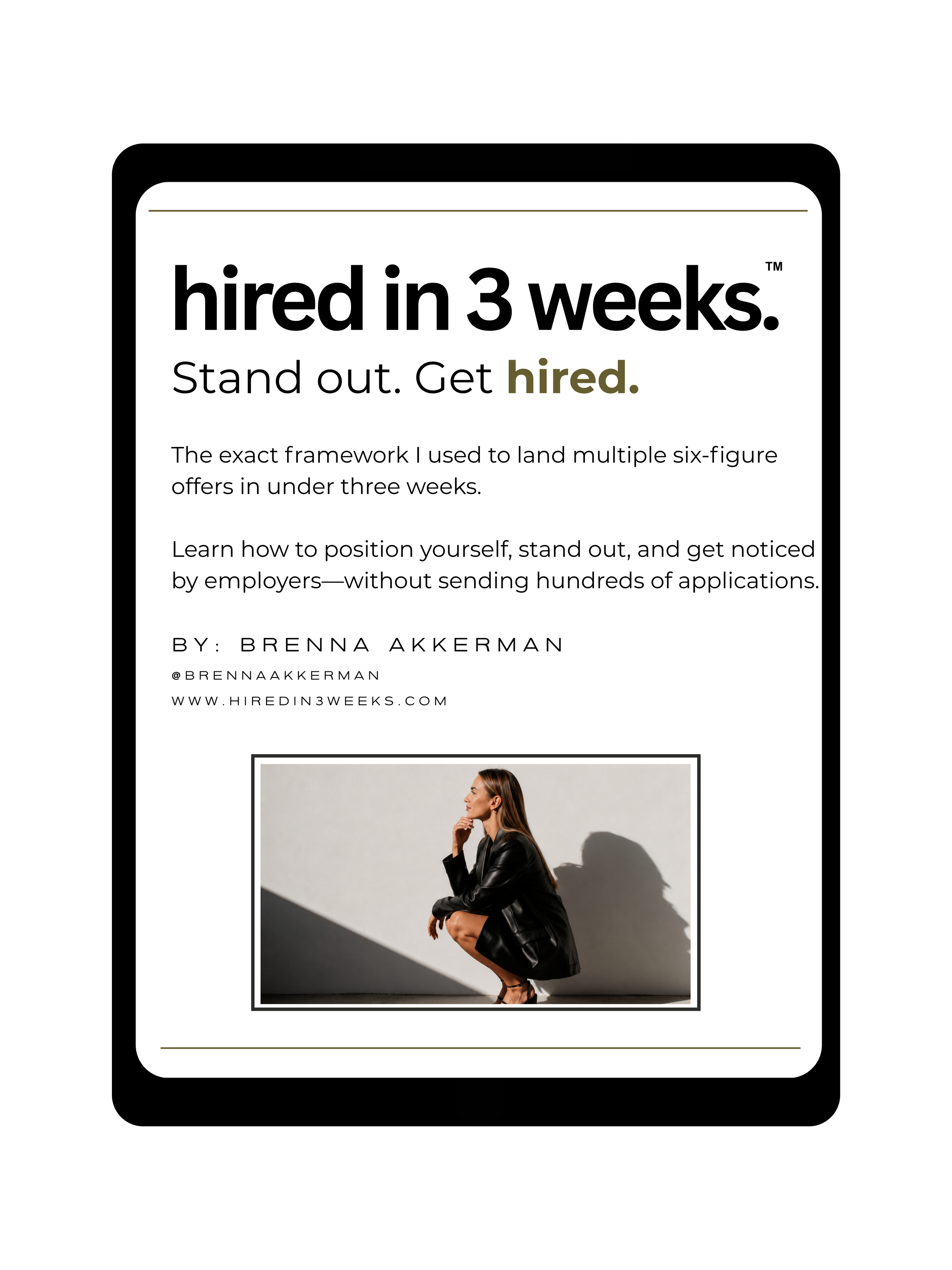 Hired in 3 Weeks
