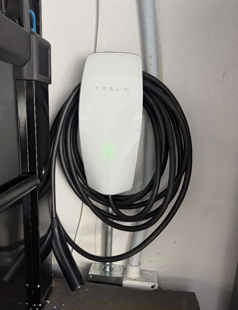 Tesla wall charger installation