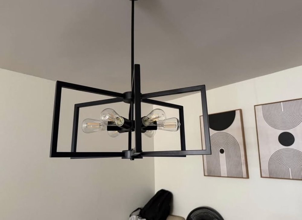 Modern light fixture installation