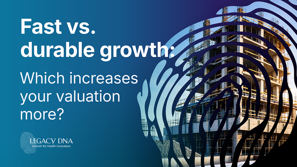 Fast vs. durable growth: Which increases your valuation more?