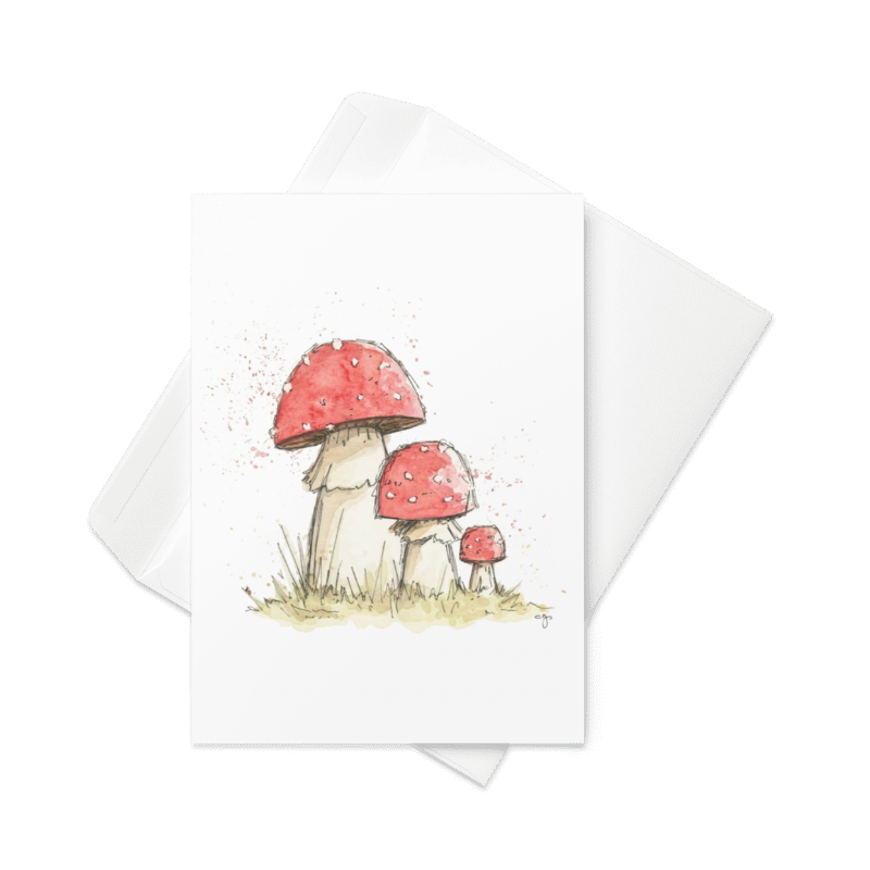 Toadstool - Greeting Card
