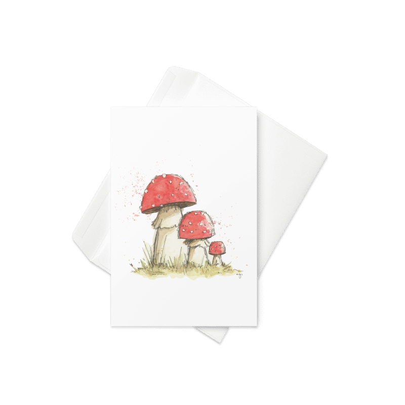 Toadstool - Greeting Card