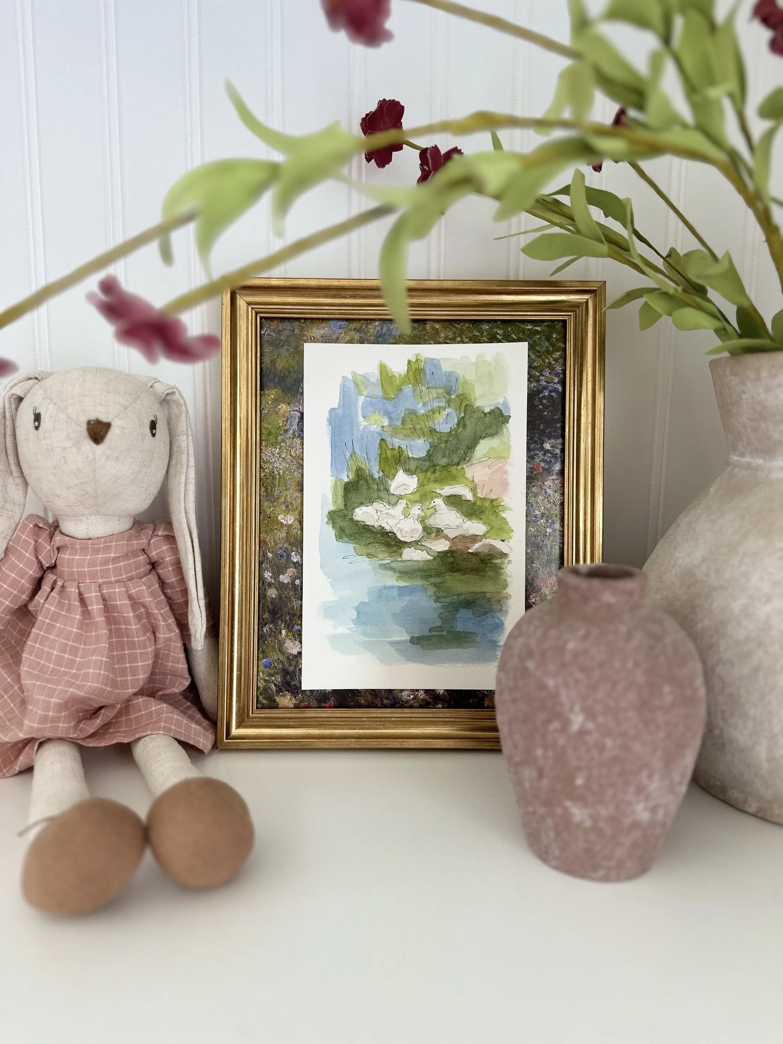 Duck, Duck, Rock - Framed Original