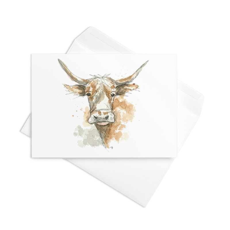 Longhorn - Greeting Card