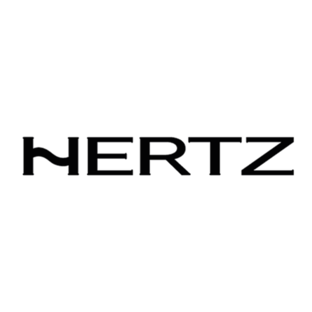 Hertz logo - high performance car audio systems