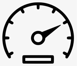 Close-up of a car speedometer gauge showing a speed of about 2 units.