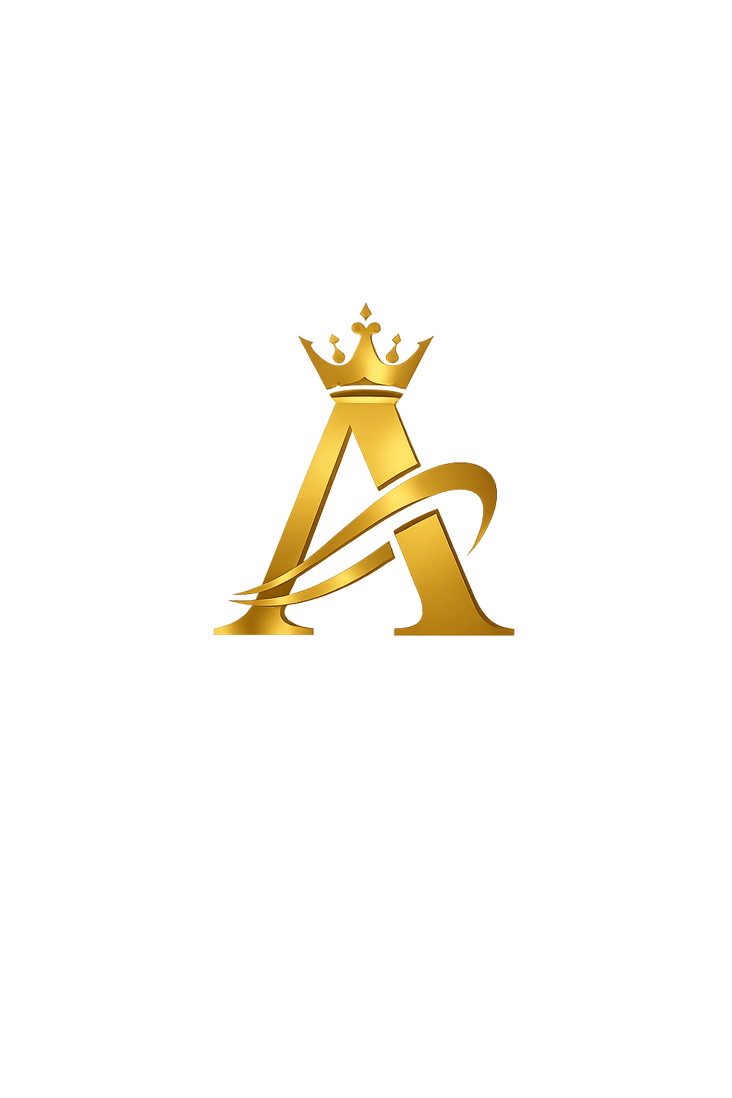 Assured Notary Florida logo which is a gold illuminated logo featuring a stylized letter 'A' with a crown on top, set against a transparent background.