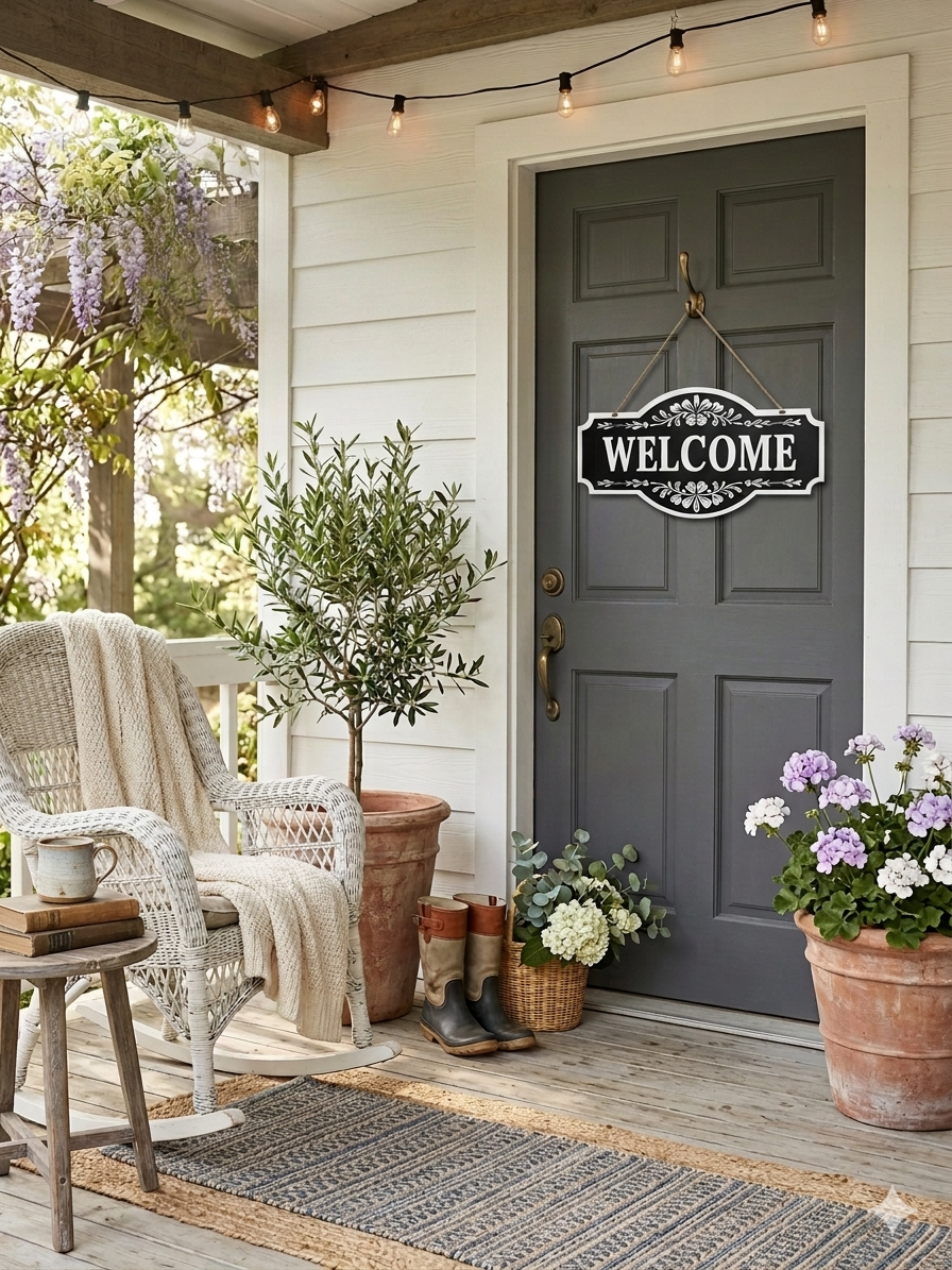 Front Door Welcome Sign