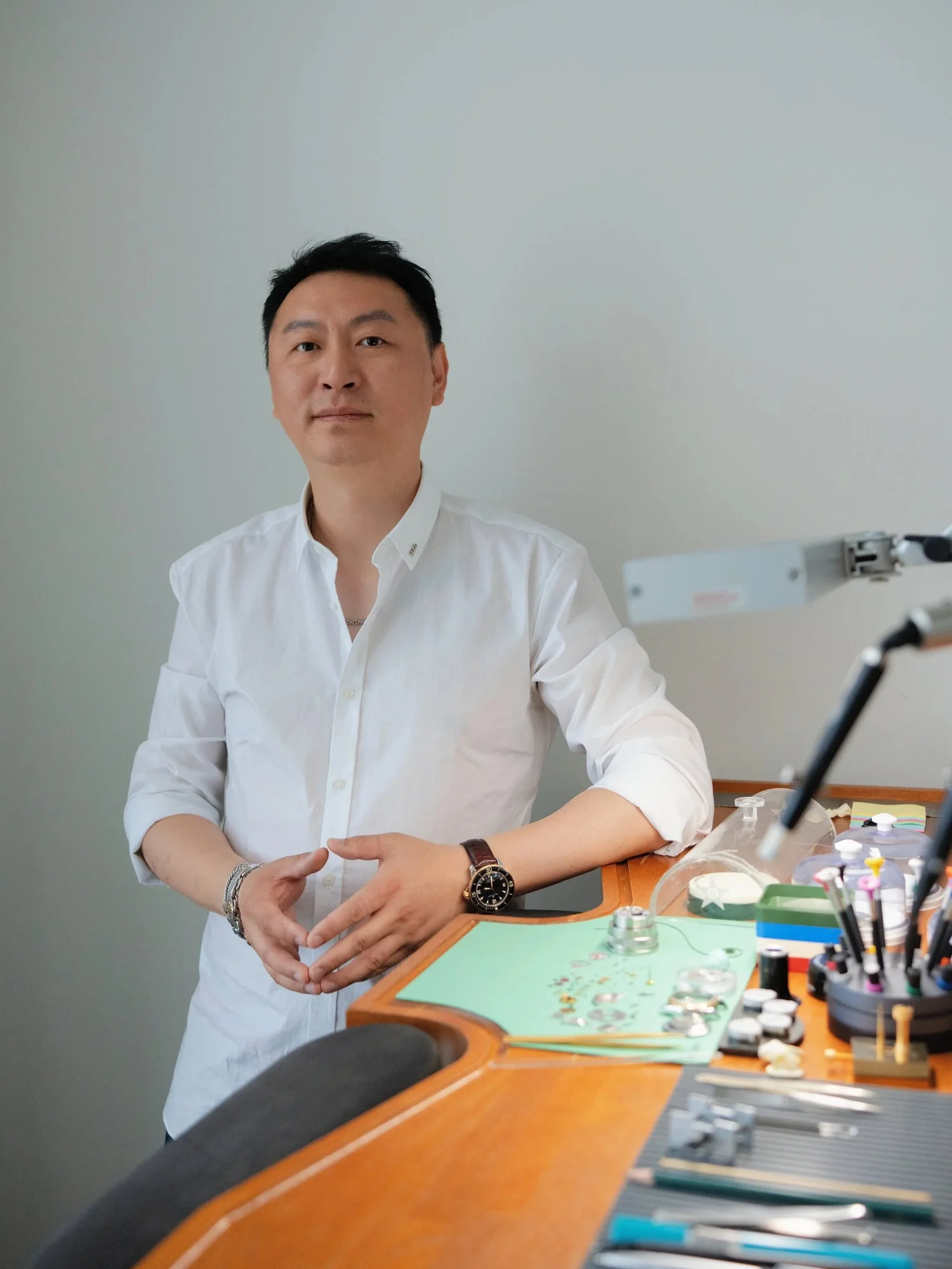 Meridian watchmaker working at the Richmond workshop