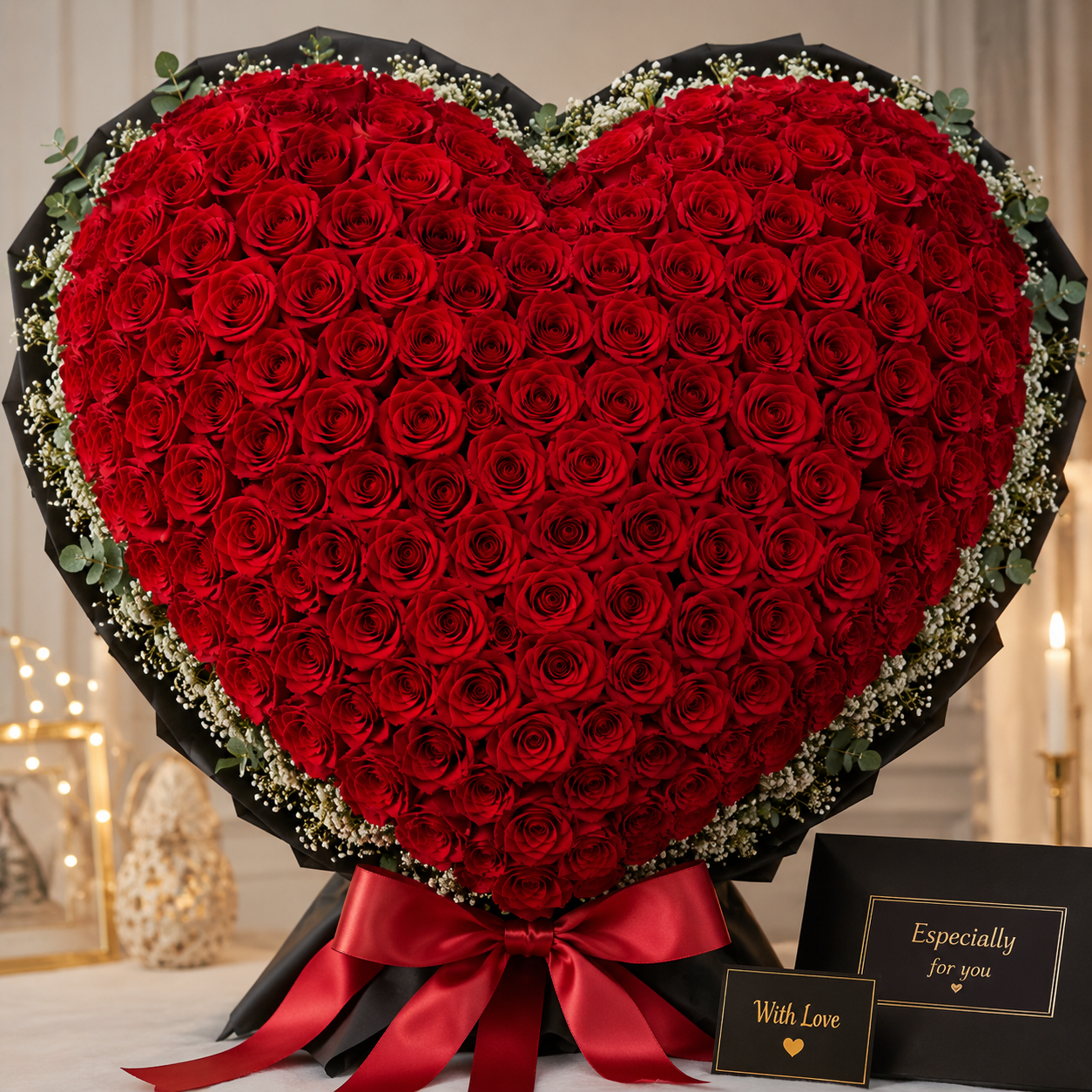 Luxury Heart Roses
