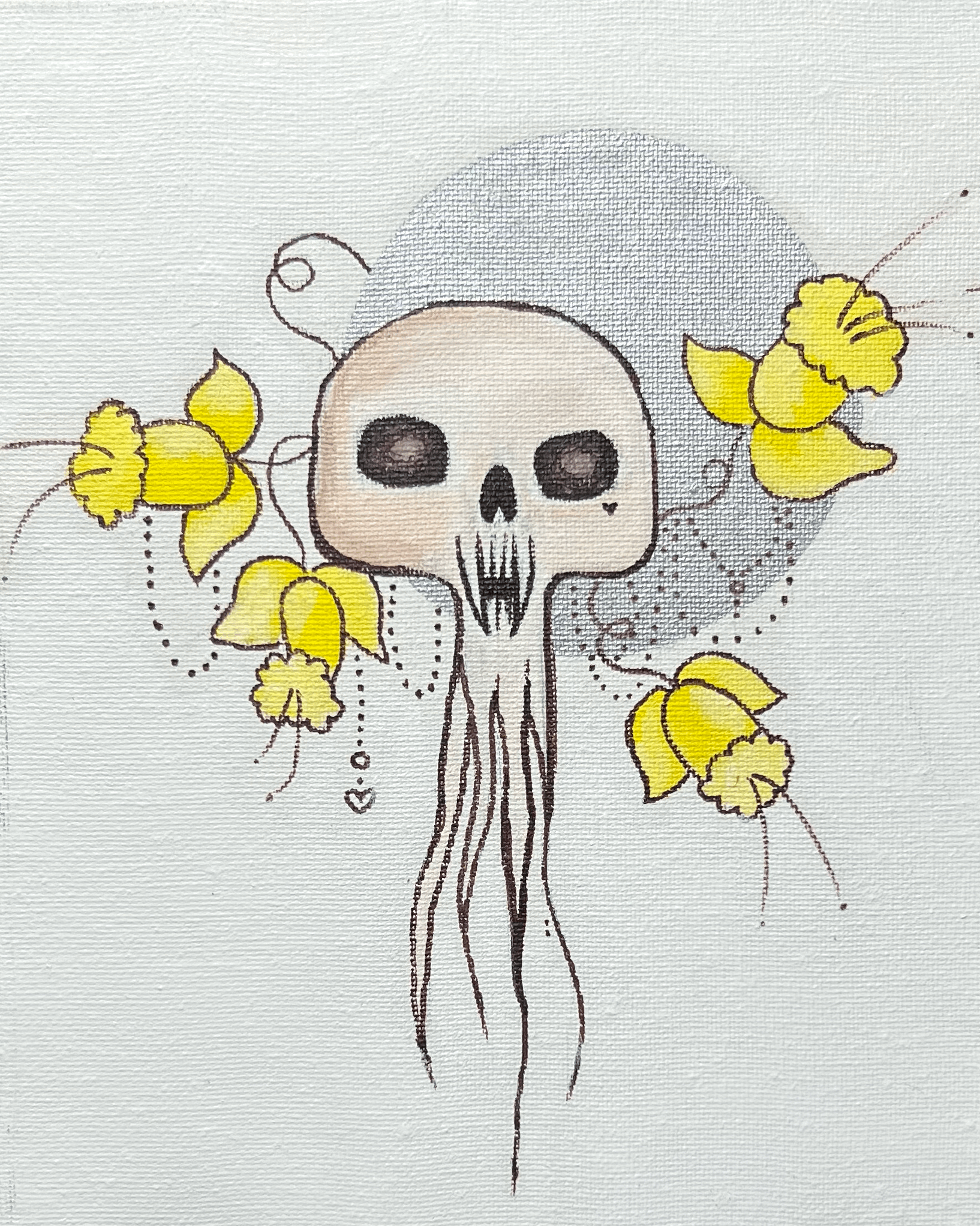 Skull and Daffodils