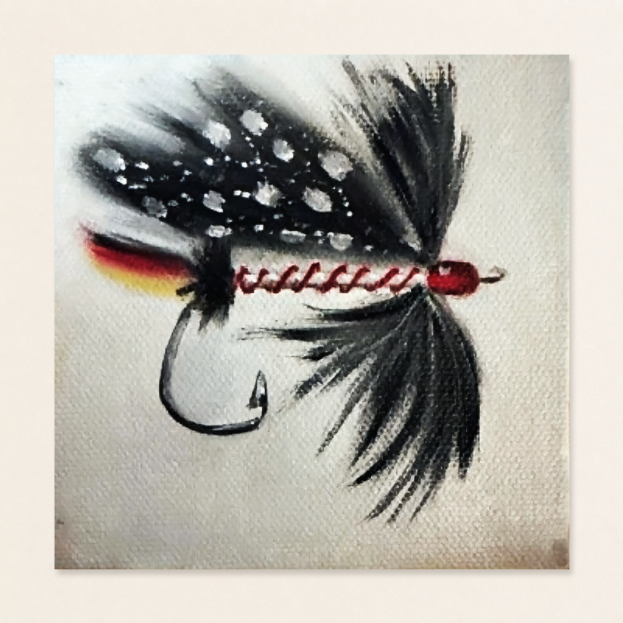 Fly Fishing Lure 02 Mini Still Life Painting