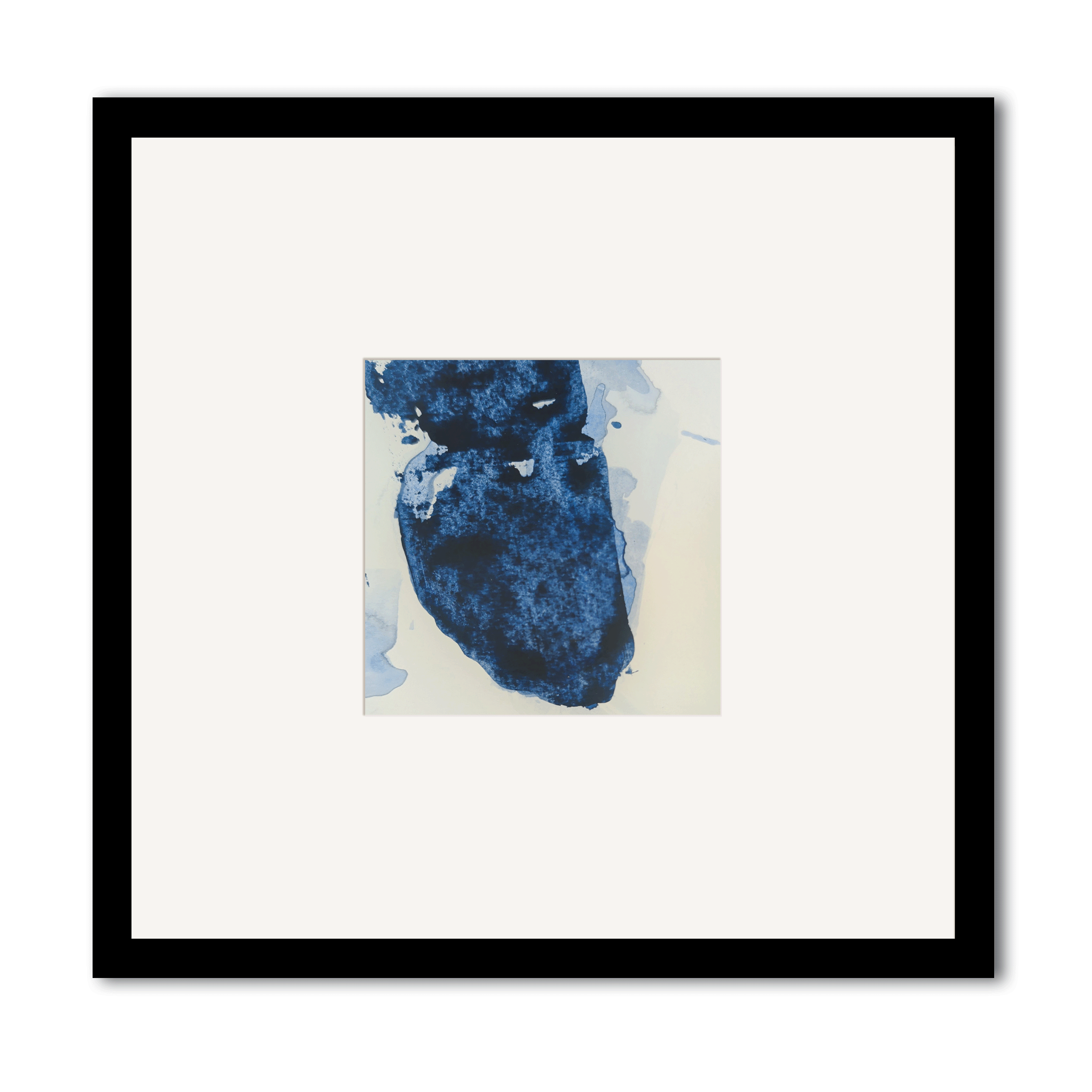 Abstract Small Painting Surface Ash Indigo No. 05 (Copy)
