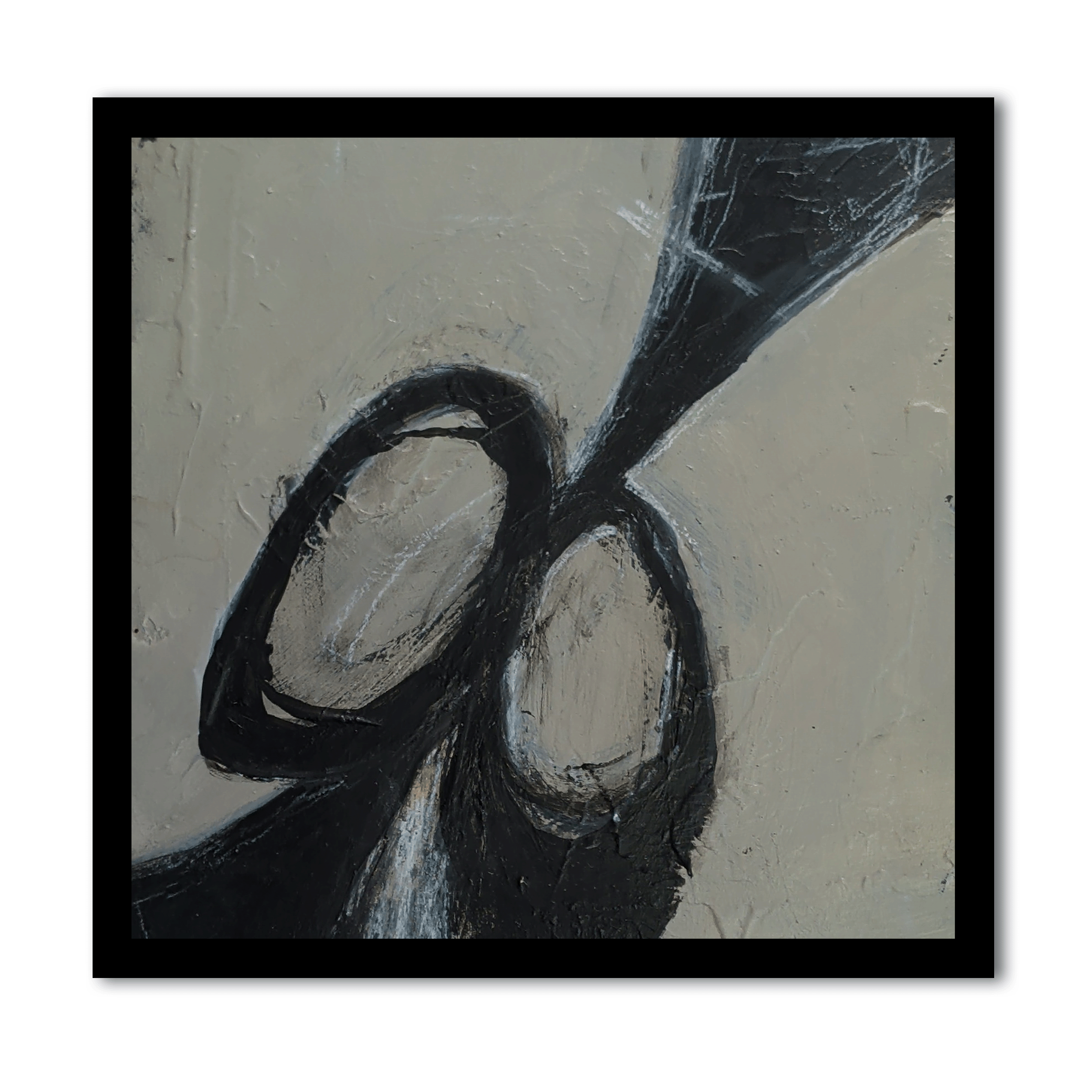 Small Abstract Painting Dark Measure No. 01