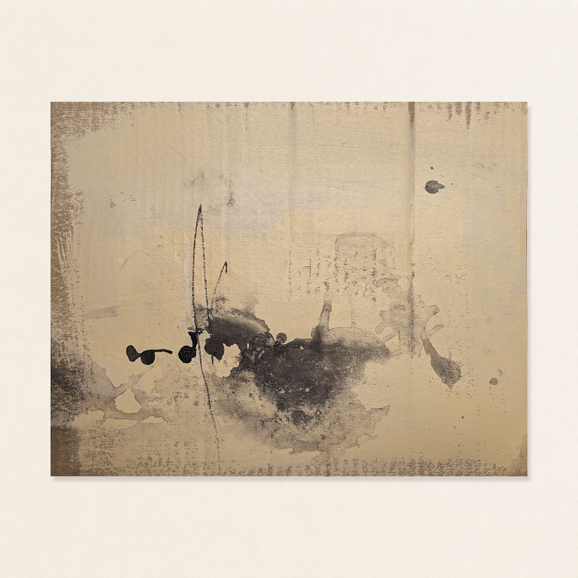 Abstract Painting Brown/Cream Study