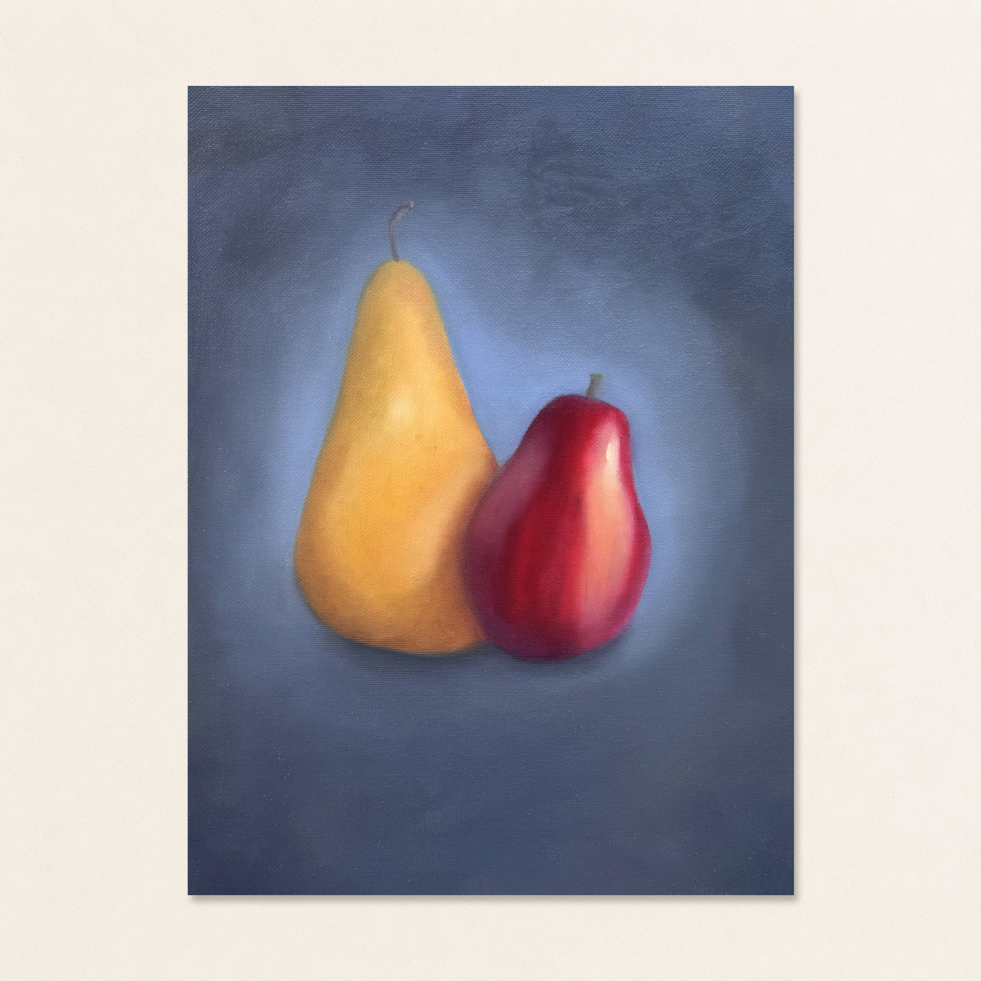 Two Pears Still Life Painting