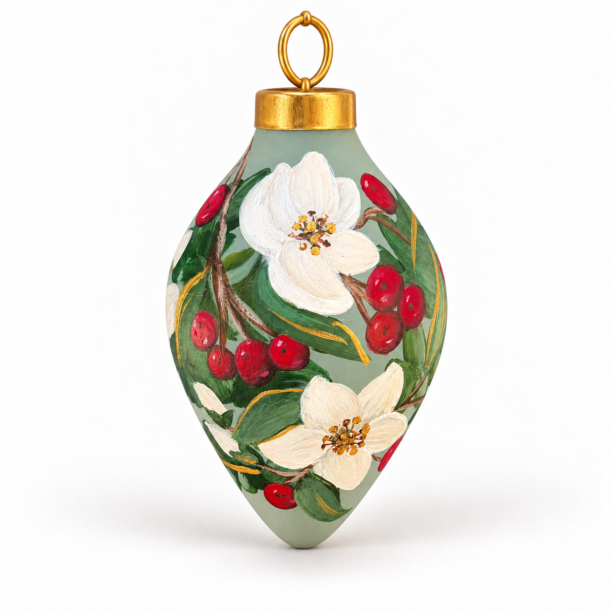 Sage bulb ornament with ivory blossoms.png
