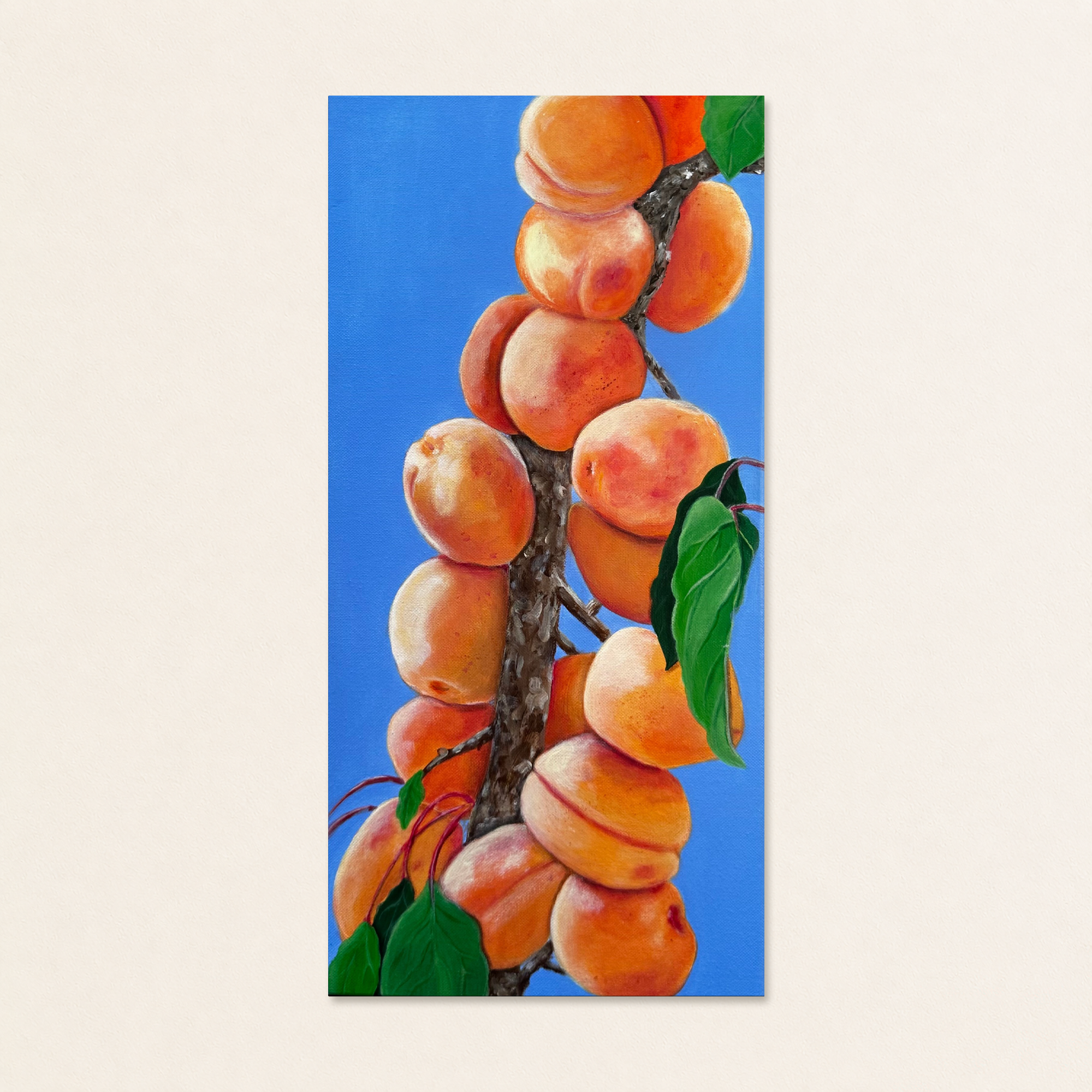 Peach Branch Still Life Painting