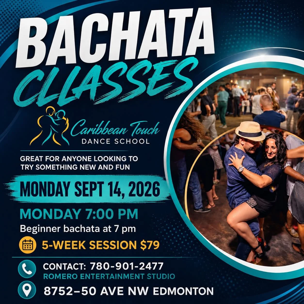 Ready to go out and dance and meet new people to dance with?
We are excited to welcome you and have you dance with us , our job is to get you in the dance floor! #yegdancers #edmonton #etown #salsa #yegdance #edmontonliving #bachatayeg contact 780-90