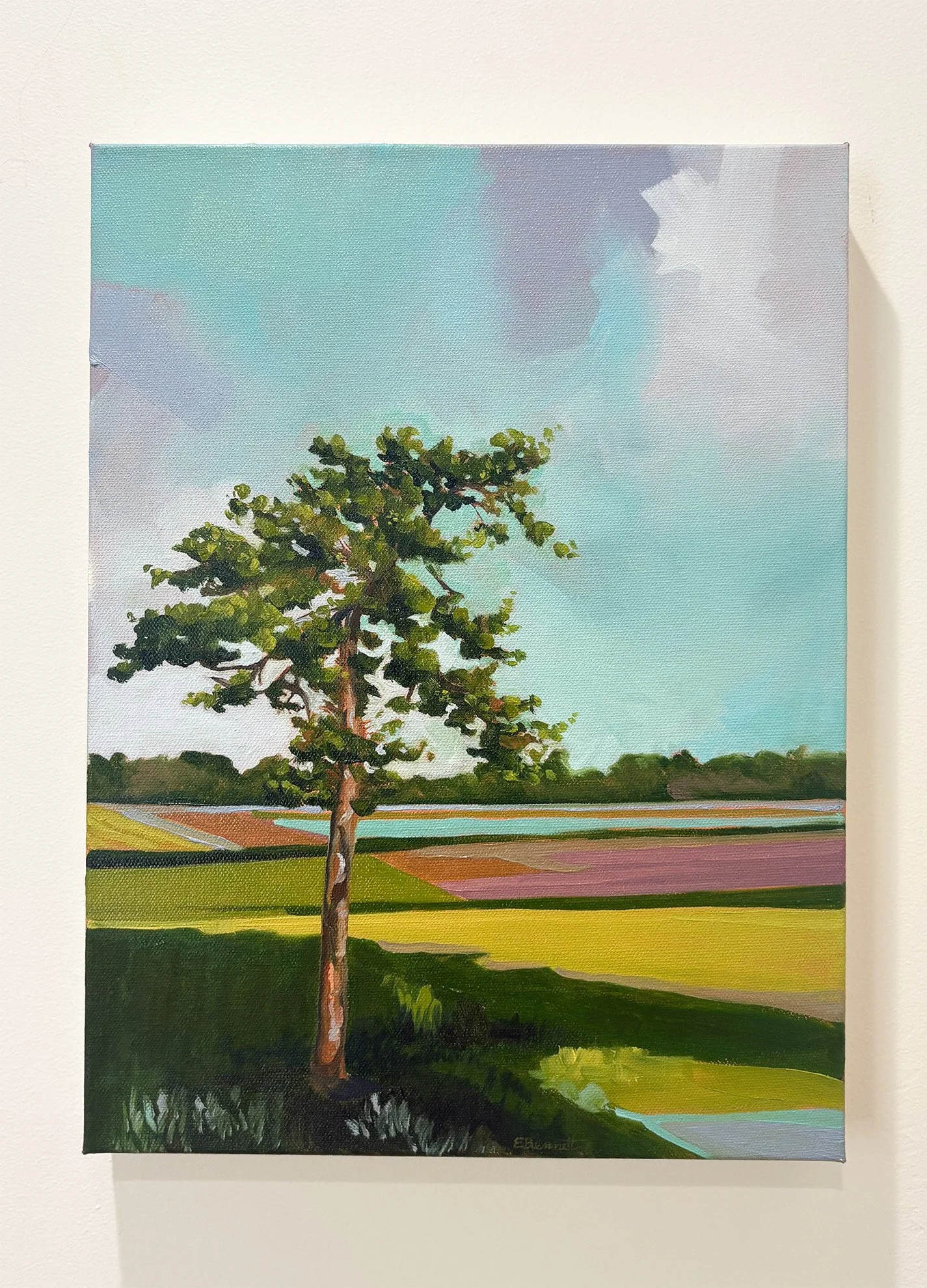 Lone Tree on County Line 12x16