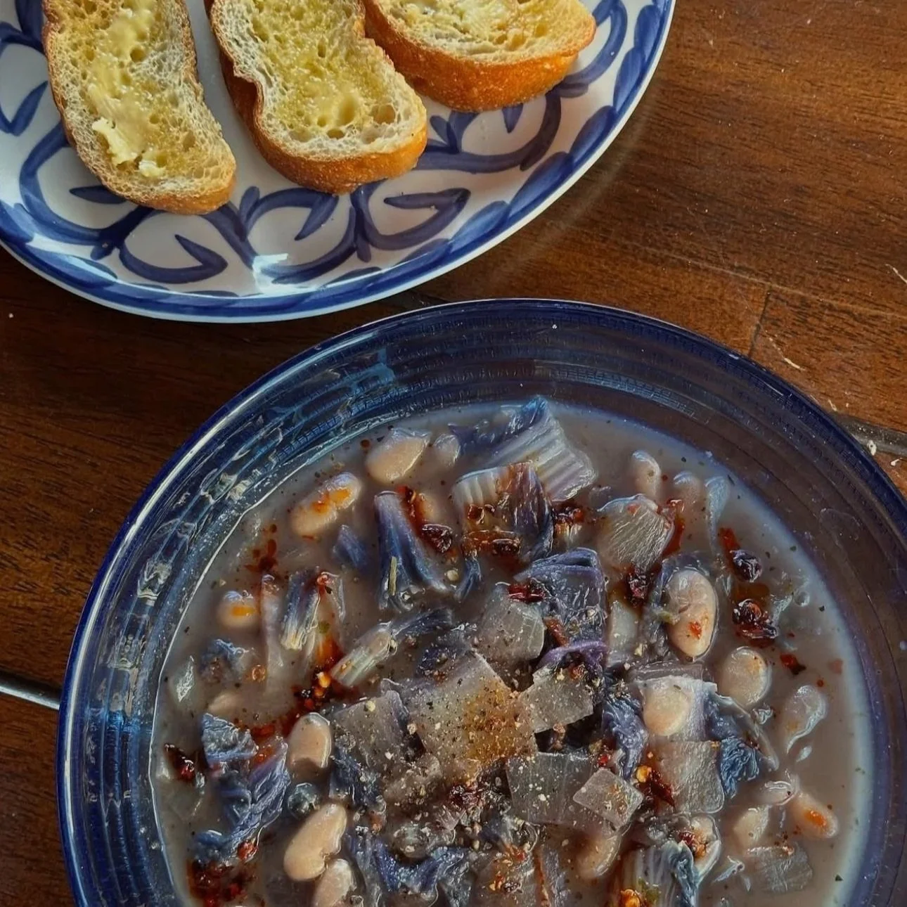 bean & cabbage stew