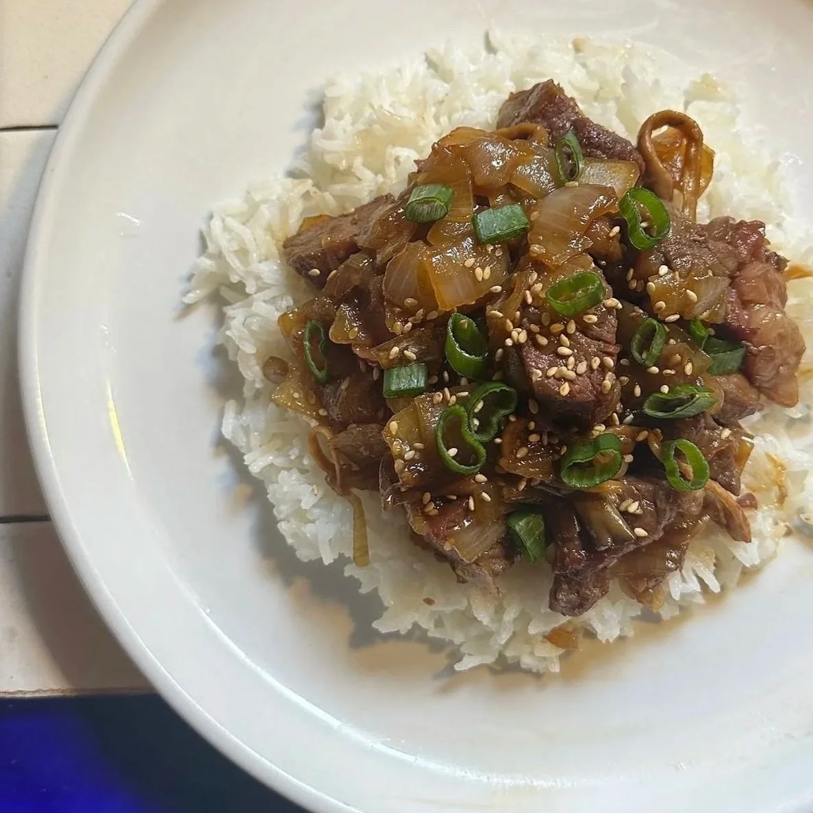 steak & rice