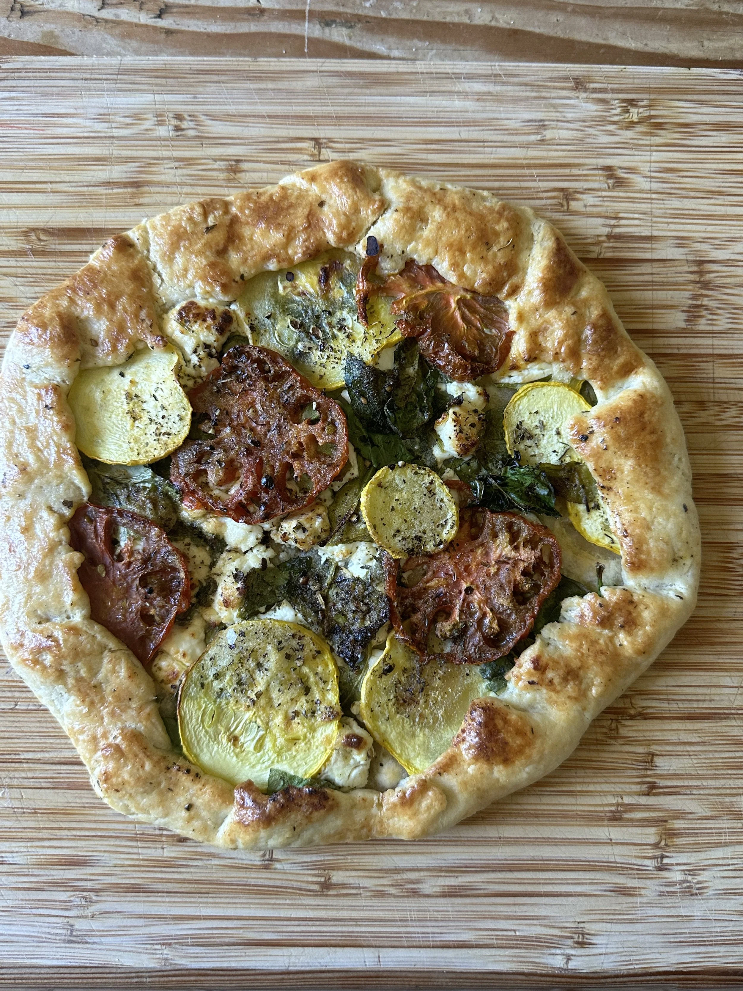 tomato zucchini galette