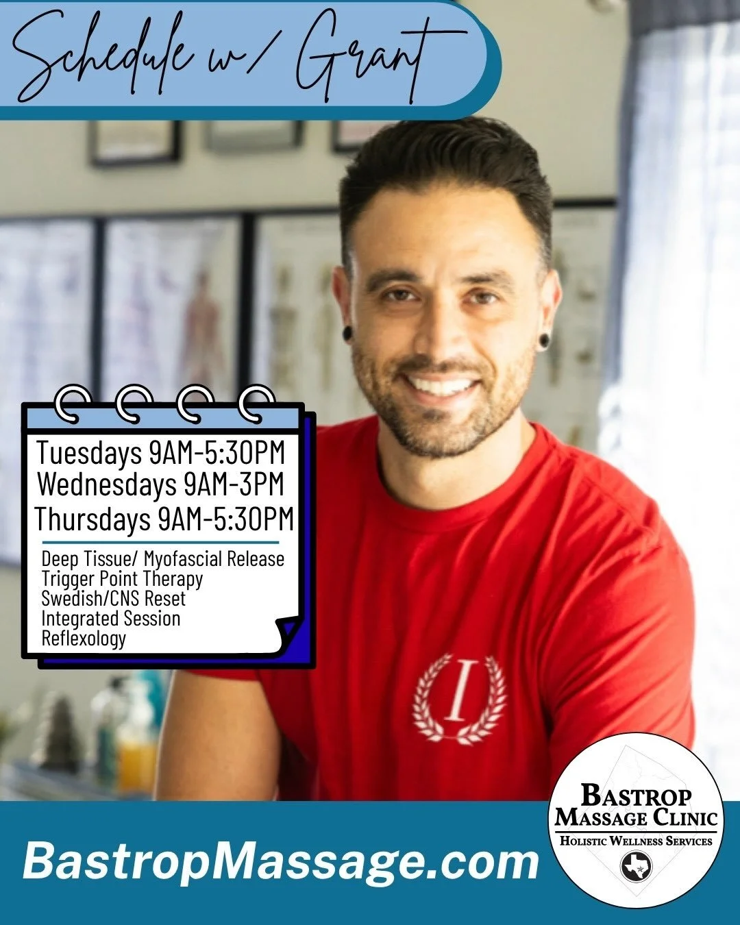 💆🏼&zwj;♀️Our massage therapist team is ready to help you reduce pain, tension and stress in your body! 

🔗Link in bio to book with any of these amazing therapists! 

💡Learn more about each of our team members at BastropMassage.com/bmcteam 

✨NEW 