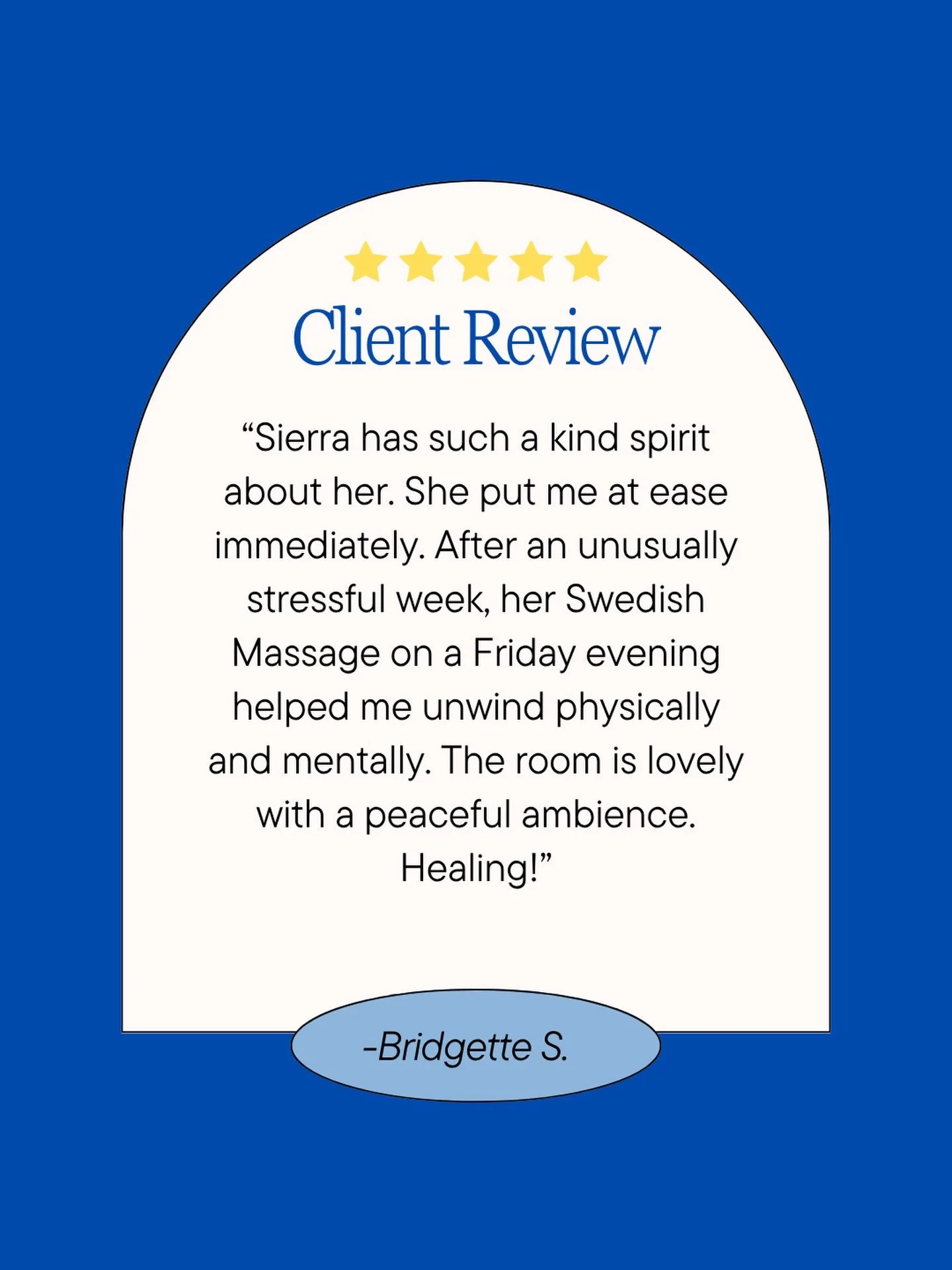 ⭐️⭐️⭐️⭐️⭐️
We love and appreciate client feedback! ❤️

#happyclients #clientreview #bastropmassage #bastroptx #bastropcounty