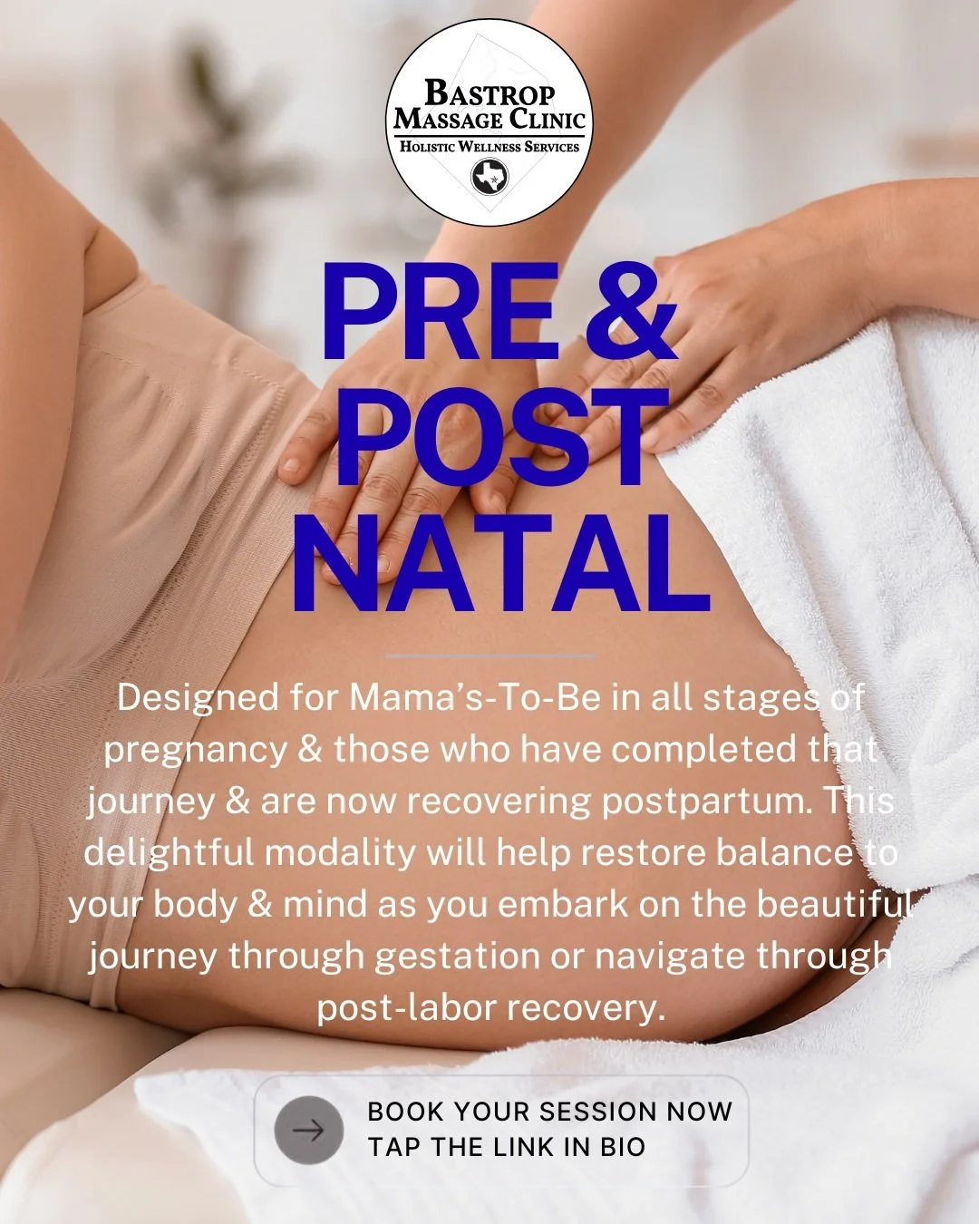 Motherhood is a beautiful journey, but it can also take a heavy toll on your body. 🤍
Whether you&rsquo;re navigating the aches of pregnancy or focused on postpartum recovery, our specialized Pre &amp; Post Natal massage modality is tailored to your 