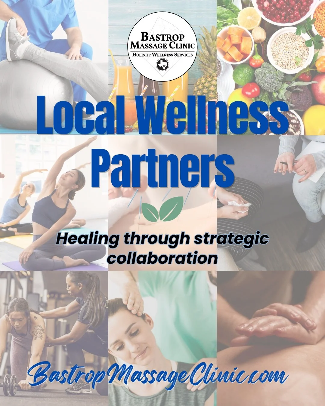 🤝🌱True healing happens through strategic collaboration!

💙At Bastrop Massage Clinic, we know that massage therapy is just one vital piece of your overall health journey. That&rsquo;s why we connect you with a curated circle of local experts that w