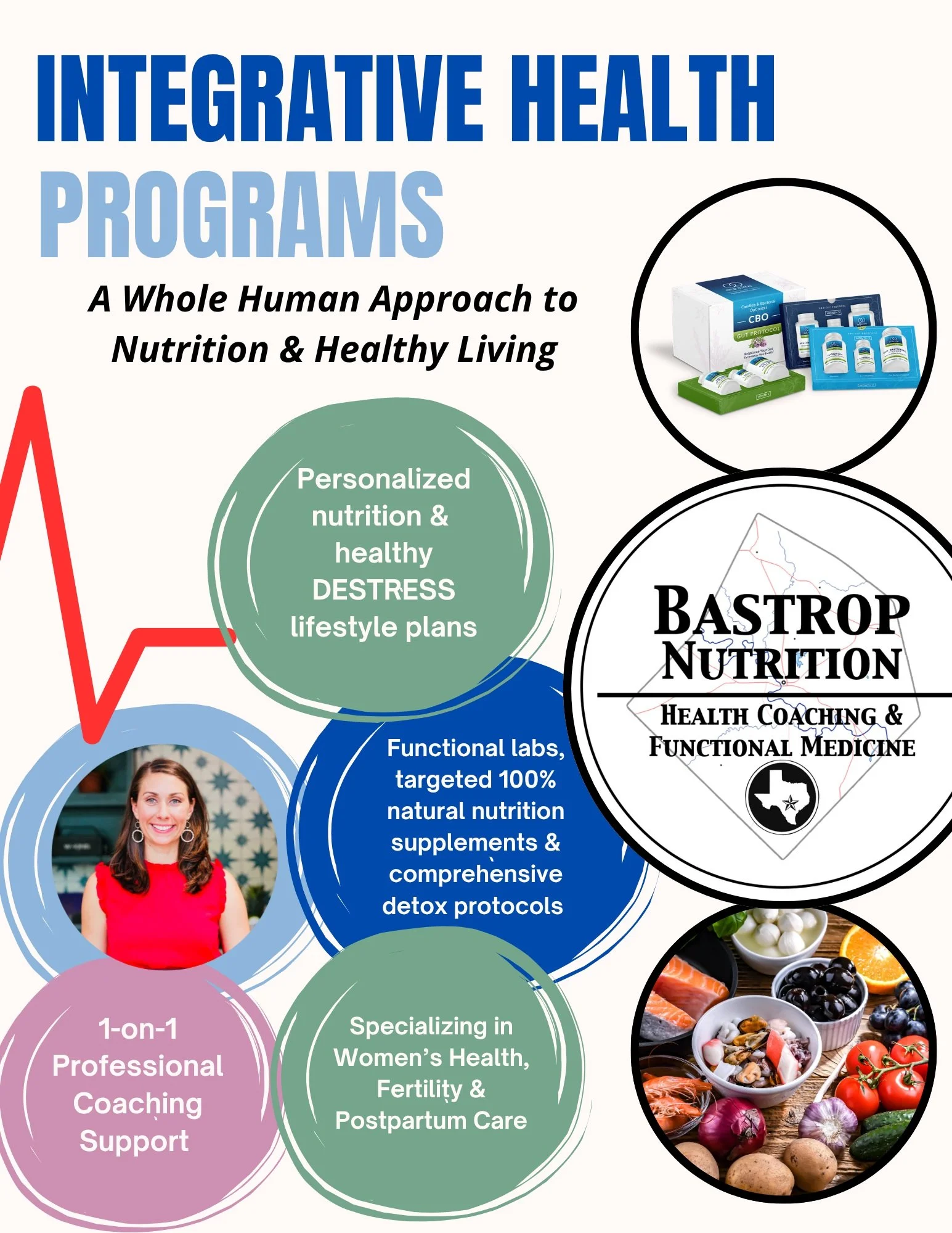 🍎At Bastrop Nutrition Clinic : Health Coaching &amp; Functional Medicine, our 3 &amp; 6 month Integrative Health Programs take a whole-human approach to nutrition and healthy living to rebuild your wellness from the ground up. 

⚖️Whether you are lo
