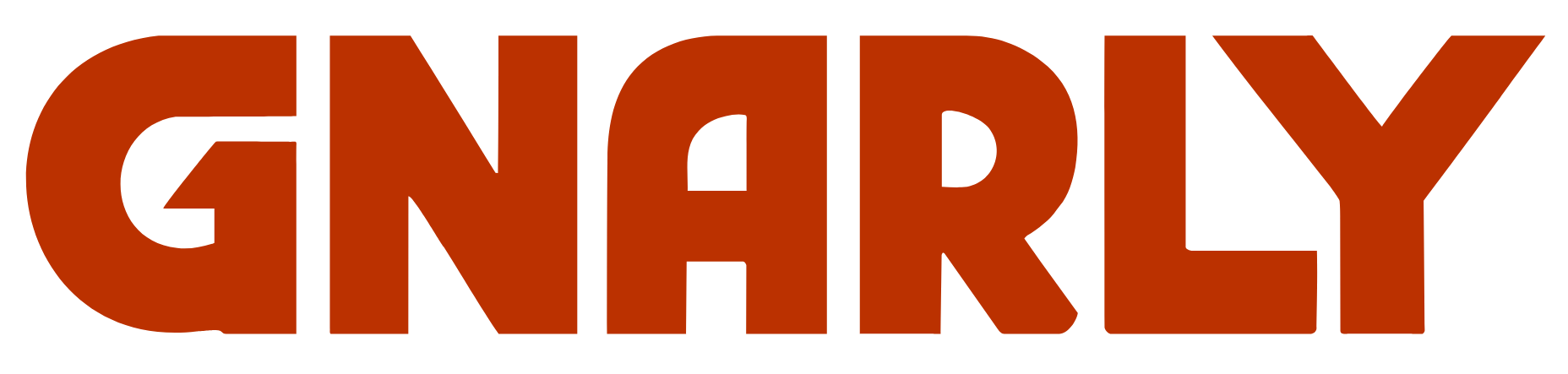 The word 'GNAERY' written in stylized, bold, brown letters.