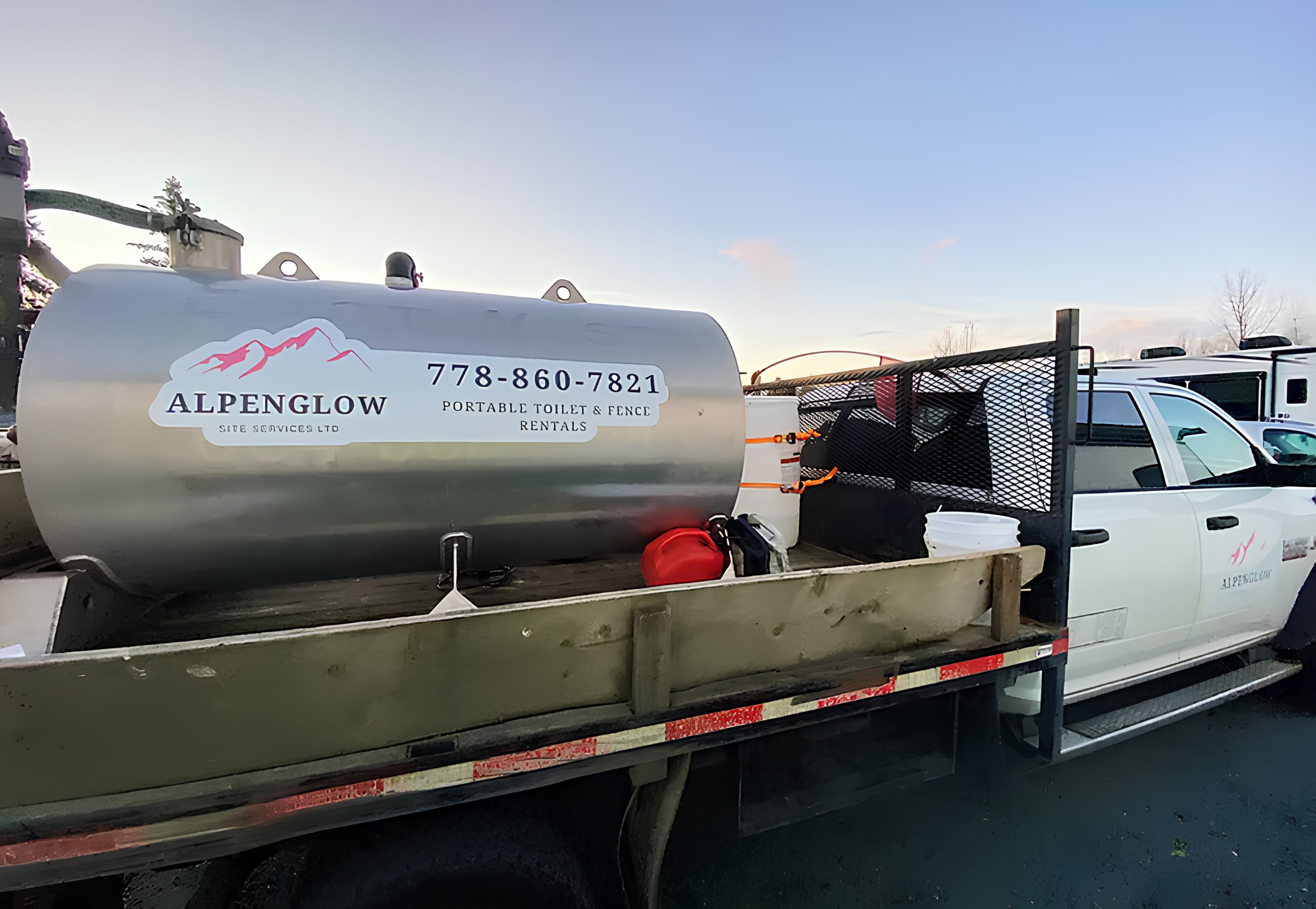 Alpenglow Site Services delivery truck