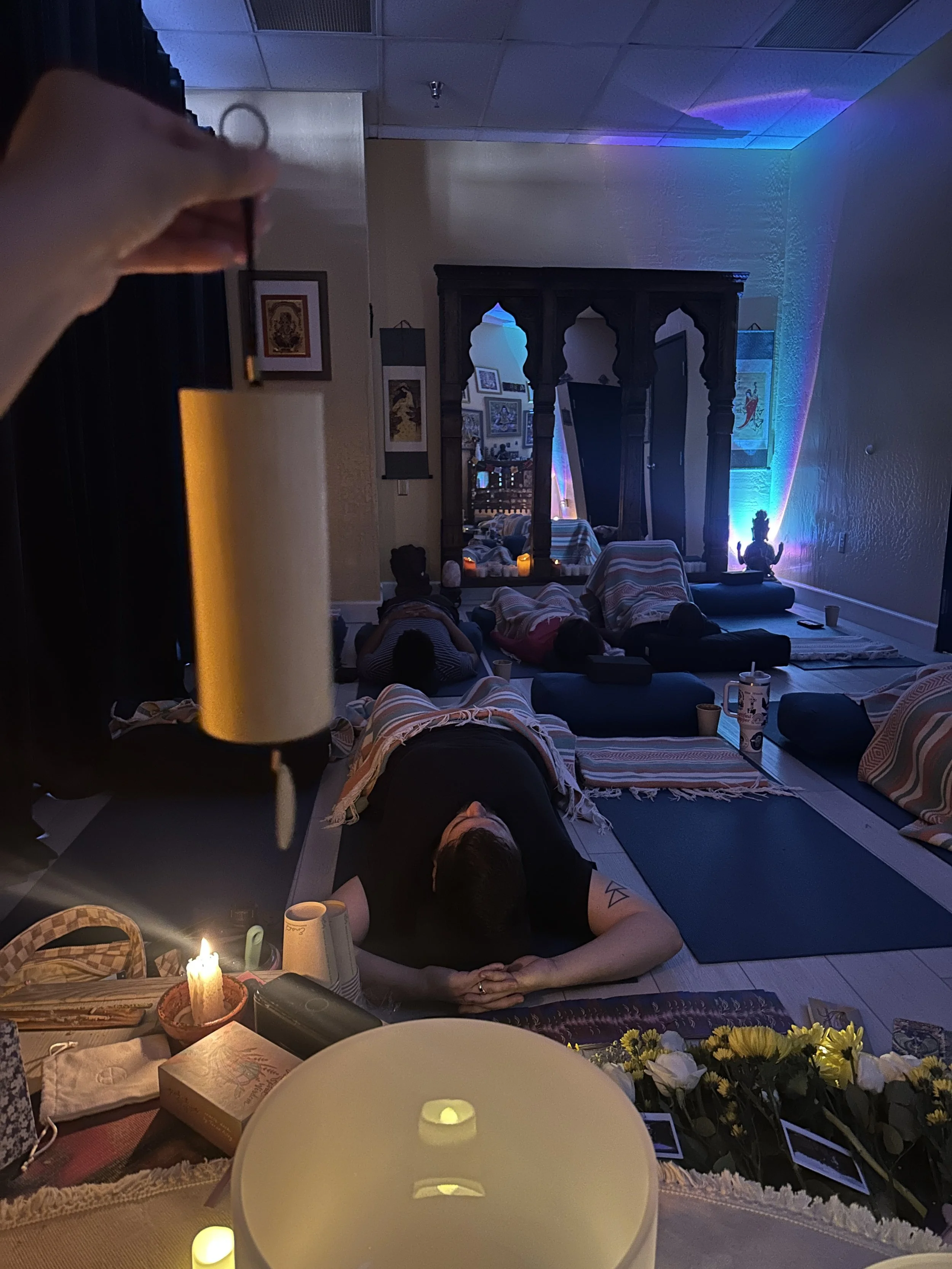private group sound healing session for grief buddha bella healing center