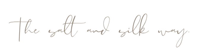The Salt and Silk Way handwritten heading for Salt & Silk Collective, a luxury wedding styling and event design company in Airlie Beach and the Whitsundays.