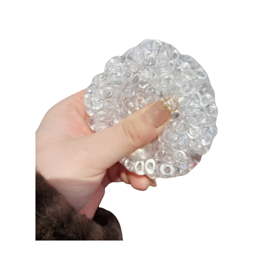 Pre-Order l White Bead Handmade Squishy Ball