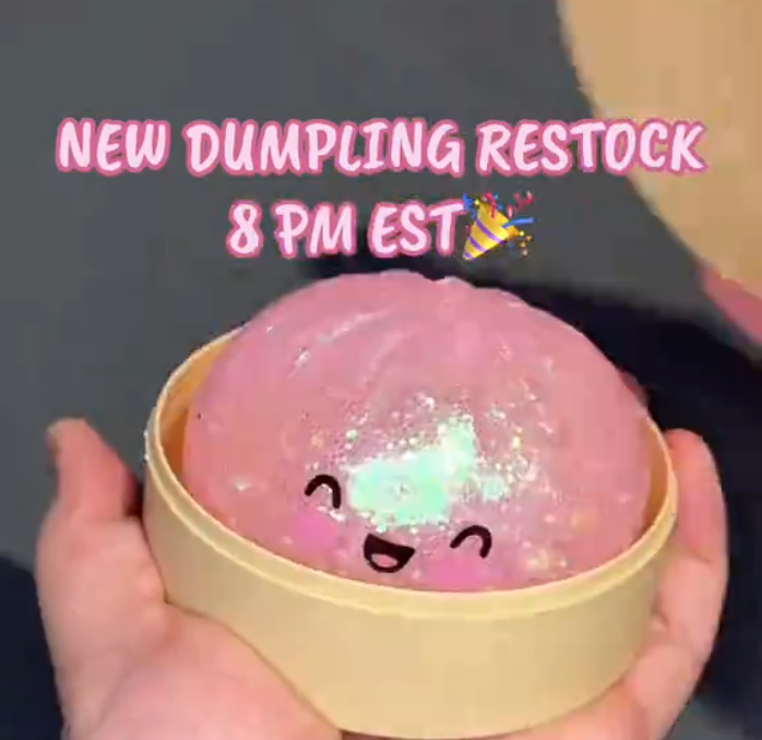 Glitter Dumplings squishy fidget toys for stress relief and sensory play. Shop Squishytopia.ca Canada.