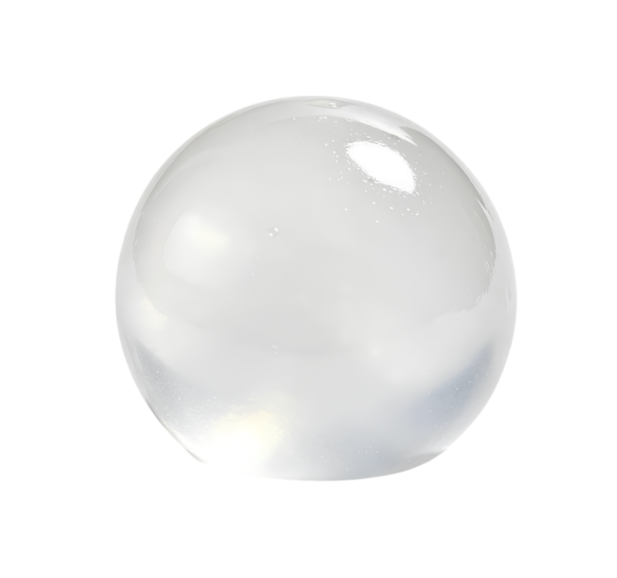 Transparent Squishy Coconut Oil Ocean Ball
