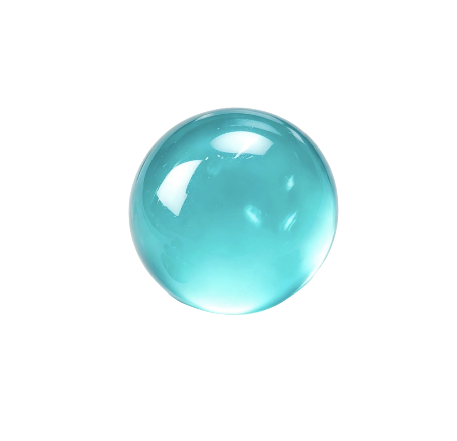 Blue Squishy Coconut Oil Ocean Jelly Stress Ball