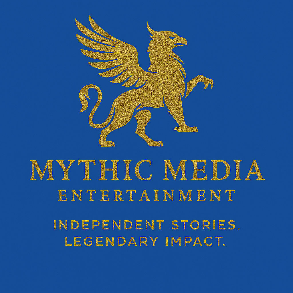 Mythic Media Entertainment logo — Independent Stories. Legendary Impact.